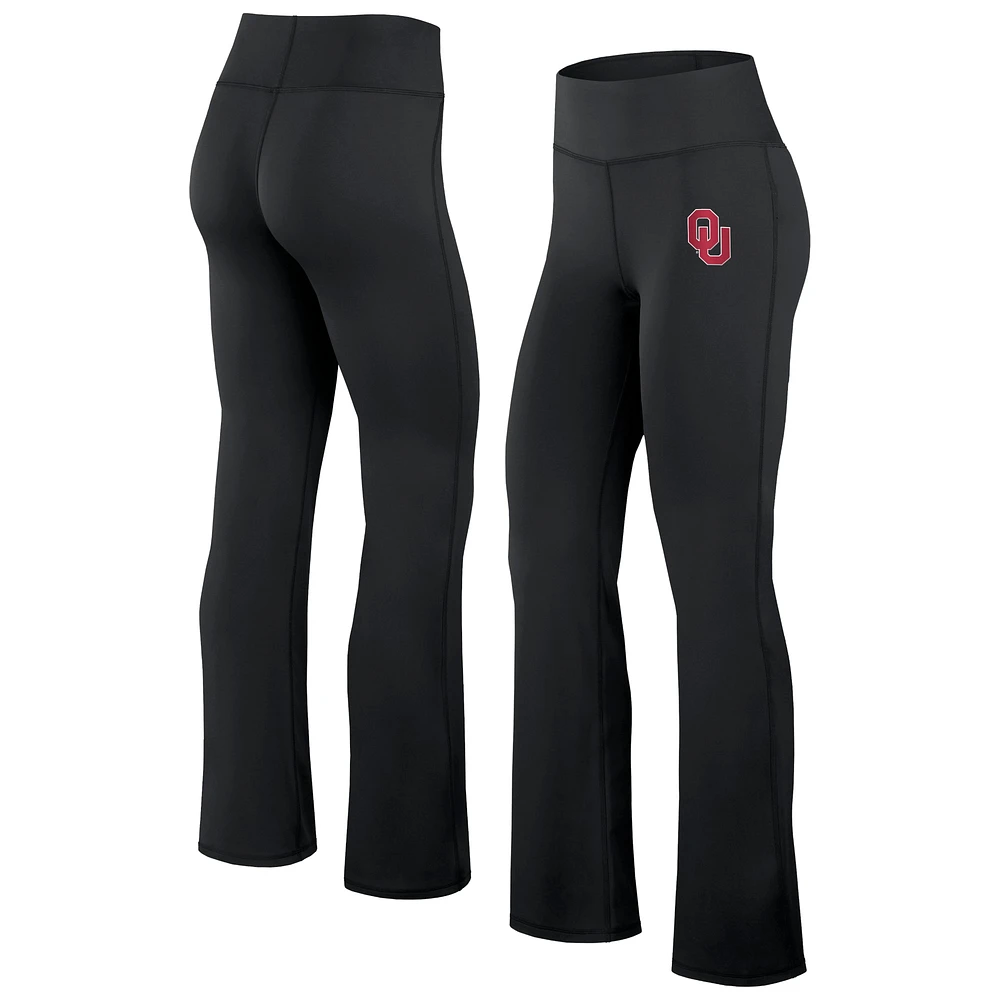 Legging évasé noir pour femme Fanatics Oklahoma Sooners Training Camp Maxed Out Flare