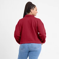 Veste polaire à demi-zip Fanatics Crimson Oklahoma Sooners pour femmes