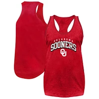 Women's Fanatics Crimson Oklahoma Sooners Plus Rhinestone Tank Top