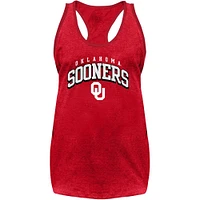 Women's Fanatics Crimson Oklahoma Sooners Plus Rhinestone Tank Top