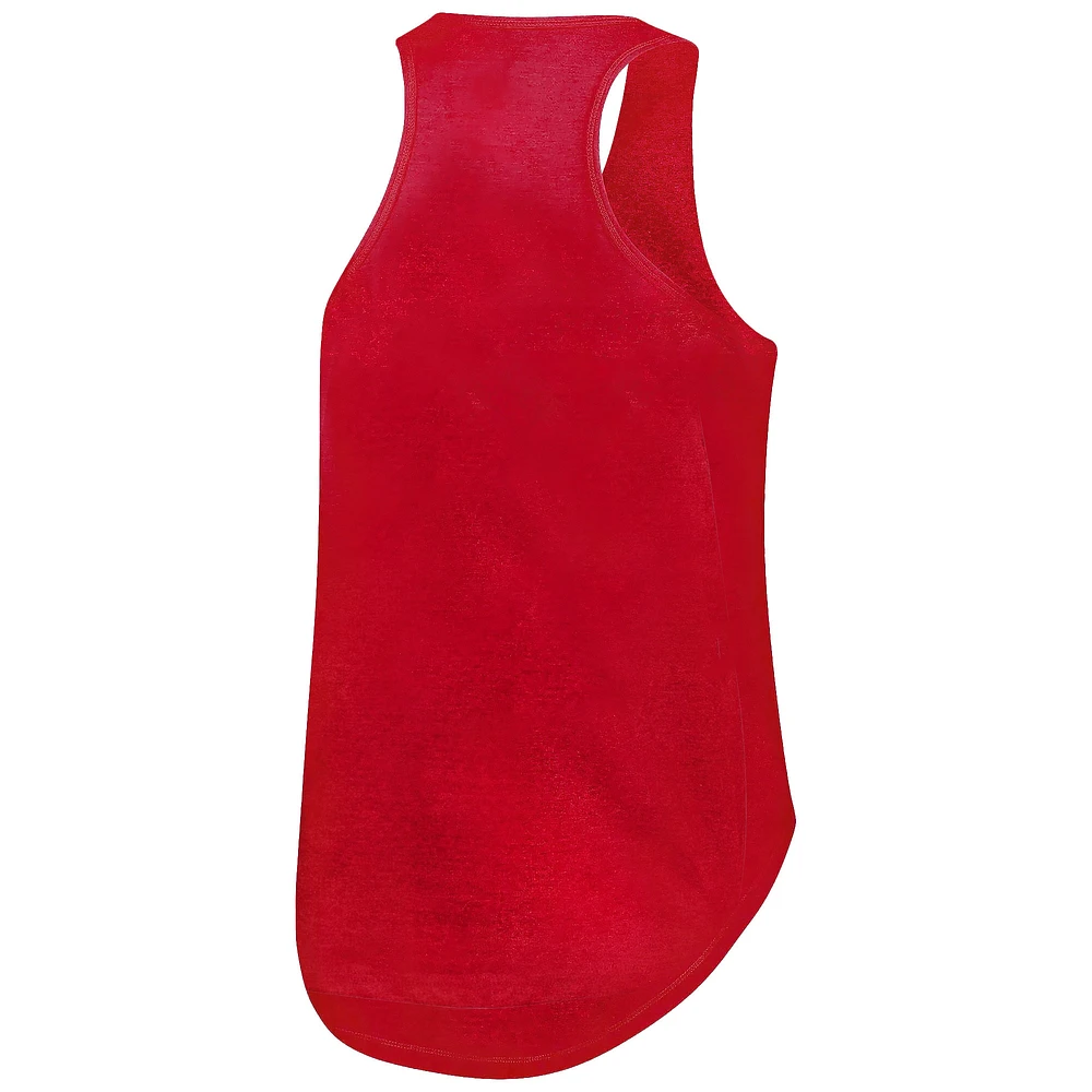 Women's Fanatics Crimson Oklahoma Sooners Plus Rhinestone Tank Top