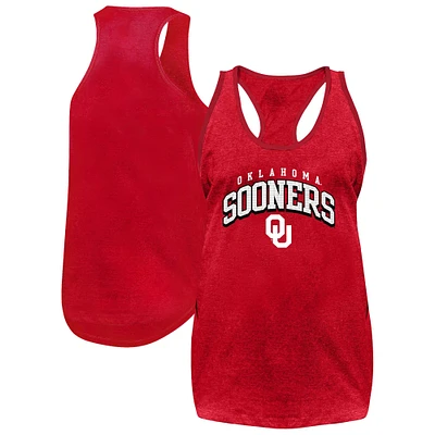 Women's Fanatics Crimson Oklahoma Sooners Plus Rhinestone Tank Top