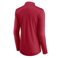 Women's Fanatics Crimson Oklahoma Sooners Worth the Drive Quarter-Zip Top