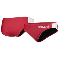 Oklahoma Sooners FOCO Women's Wordmark Bikini Bottom - Crimson