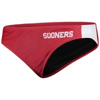 Women's FOCO Crimson Oklahoma Sooners Wordmark Bikini Bottom