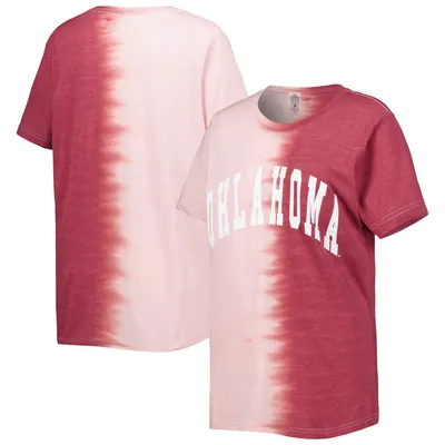 Oklahoma Sooners Gameday Couture Women's Find Your Groove Split-Dye T-Shirt - Crimson