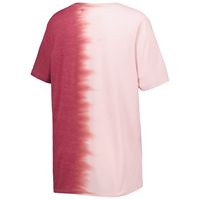 Women's Gameday Couture Crimson Oklahoma Sooners Find Your Groove Split-Dye T-Shirt