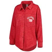 Gameday Couture pour femme Crimson Oklahoma Sooners Switch It Up Tri-Blend Button-Up Shacket