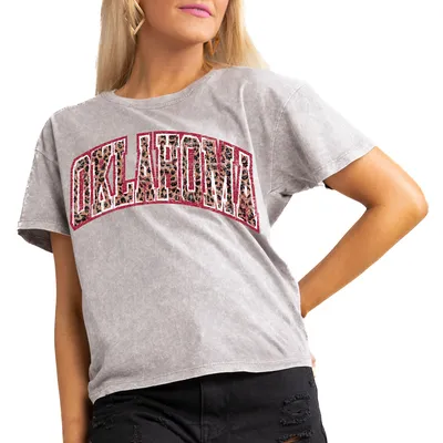 Women's Gameday Couture Gray Georgia Bulldogs Faded Wash Pullover Sweatshirt