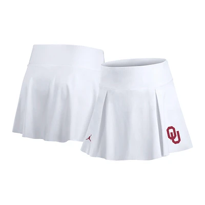 Jupe de tennis Jordan Brand blanche Performance pour femme avec short Oklahoma Sooners
