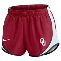Women's Nike Crimson Oklahoma Sooners Spring Break Tempo Performance Shorts