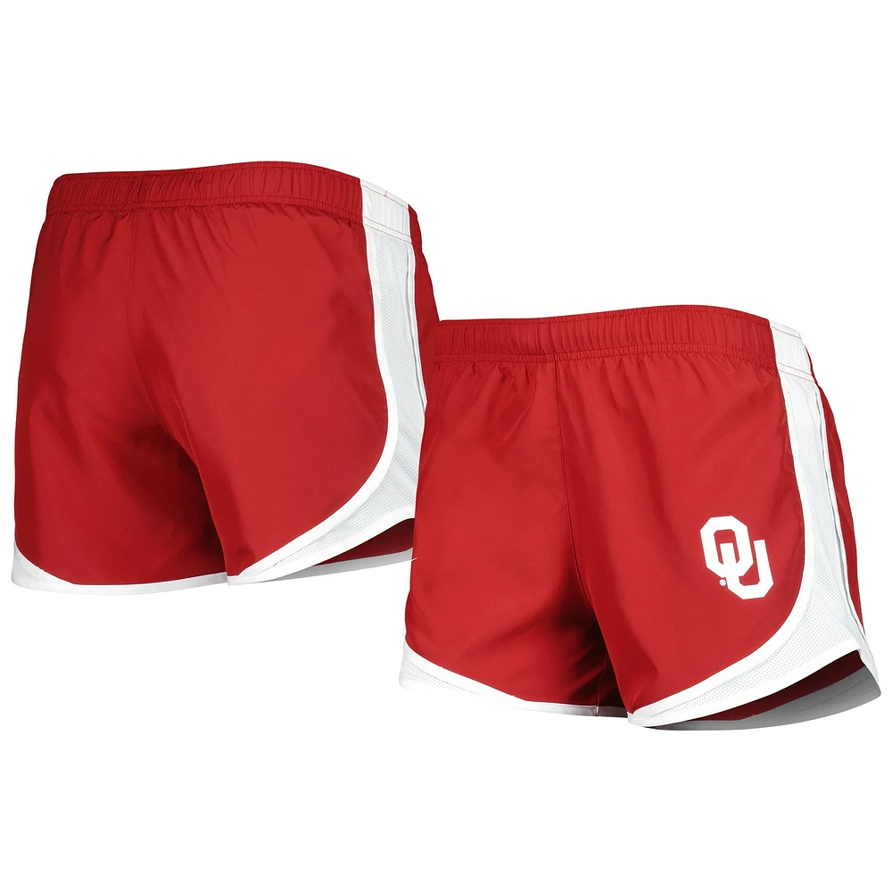 Short de performance Nike Oklahoma Sooners Tempo pour femme, cramoisi