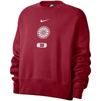 Women's Nike Crimson Oklahoma Sooners Vault Every Day Fleece Pullover Sweatshirt