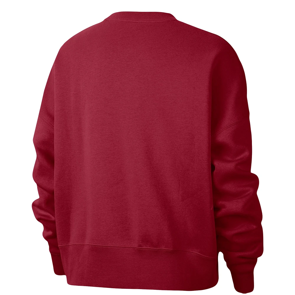 Sweat-shirt à enfiler en molleton pour femme Oklahoma Sooners Vault Every Day Nike Crimson