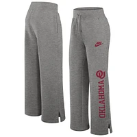 Women's Nike Heather Gray Oklahoma Sooners Legacy One Line Phoenix Fleece Sweatpants