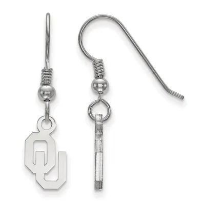 Oklahoma Sooners Enamel Drop Hoop Earrings