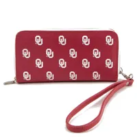 Women's Oklahoma Sooners Zip-Around Wristlet Wallet