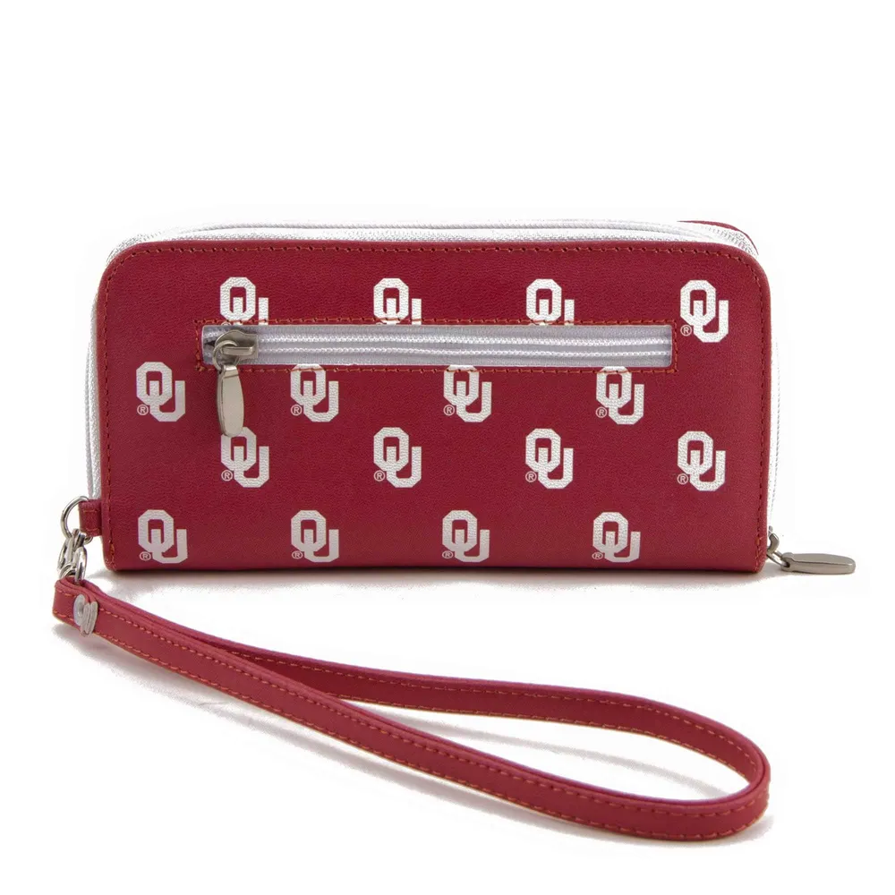 Portefeuille zippé Oklahoma Sooners pour femme