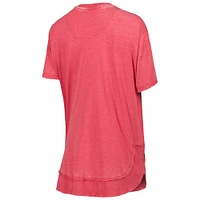 Women's Pressbox Crimson Oklahoma Sooners Arch Poncho T-Shirt
