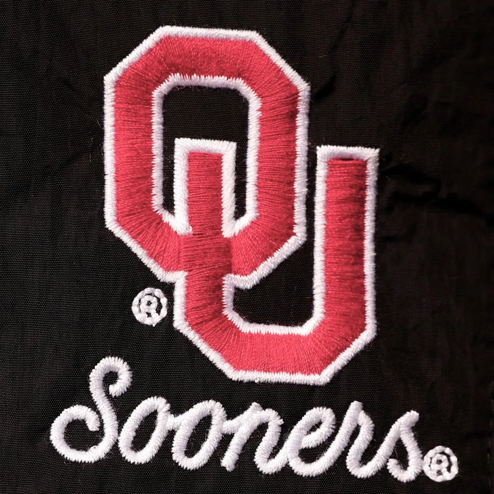 Women's Top of the World Black Oklahoma Sooners Sierra Sherpa Quarter-Snap Jacket