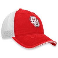 Women's Top of the World Crimson/White Oklahoma Sooners Radiant Trucker Snapback Hat