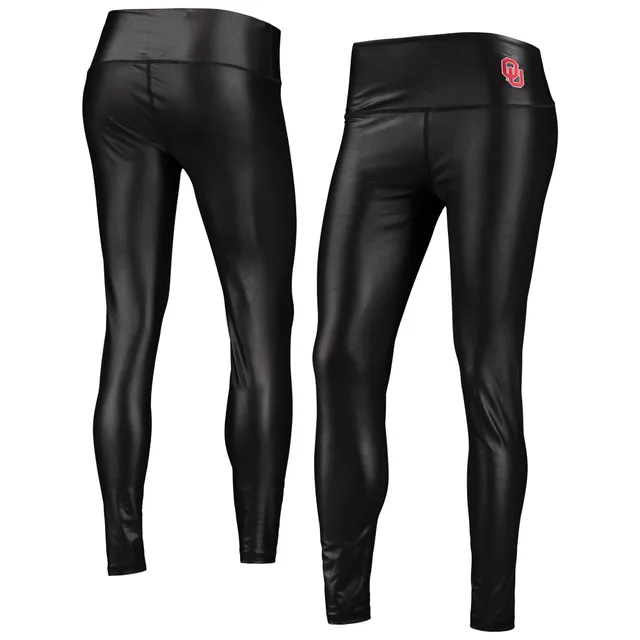 Lids Oklahoma Sooners Women's 7/8 Mixed Media Pocket iLeggings - Black