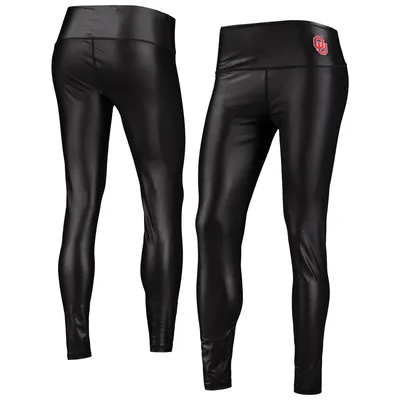 Oklahoma Sooners ZooZatz Women's Shine Liquid Leggings - Black