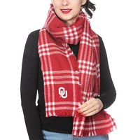 Women's ZooZatz Oklahoma Sooners Plaid Blanket Scarf