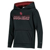 Youth Champion Black Oklahoma Sooners Field Day Fast Logo Pullover Hoodie