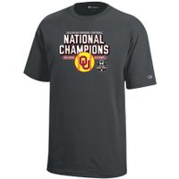 Youth Champion Heathered Gray Oklahoma Sooners Locker Room T-Shirt