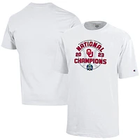 Youth Champion  White Oklahoma Sooners 2023 NCAA Softball Women's College World Series Champions Locker Room T-Shirt