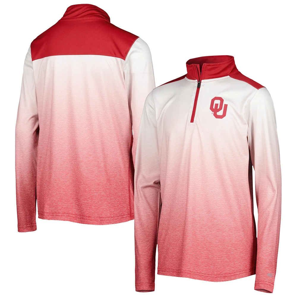 Veste Colosseum Crimson Oklahoma Sooners Max à quart de zip pour jeune