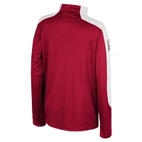 Youth Colosseum  Crimson Oklahoma Sooners OHT Military Appreciation Cyclone Quarter-Zip Windshirt