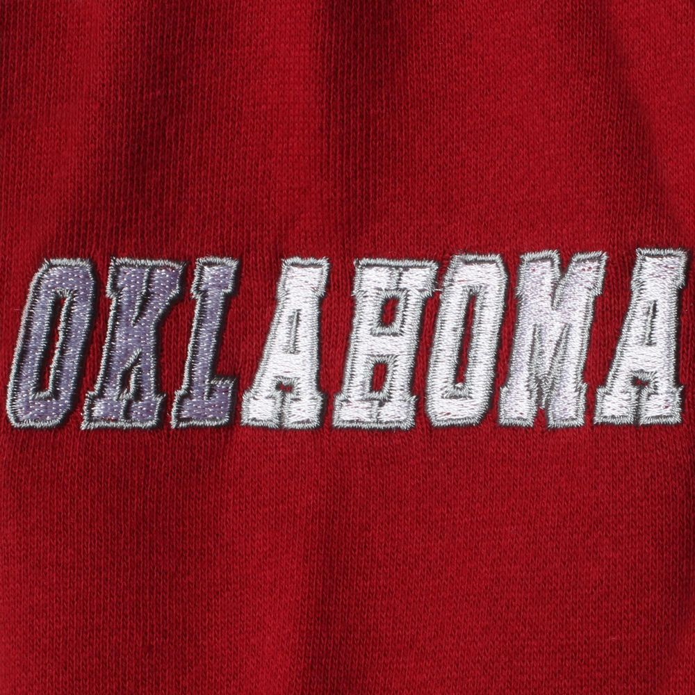 Youth Crimson Oklahoma Sooners Big Logo Pullover Hoodie