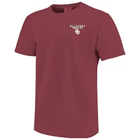 Youth Crimson Oklahoma Sooners Comfort Colors Basketball T-Shirt