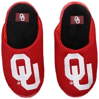 FOCO Oklahoma Sooners Chaussons en filet à gros logo avec blocs de couleurs pour jeune