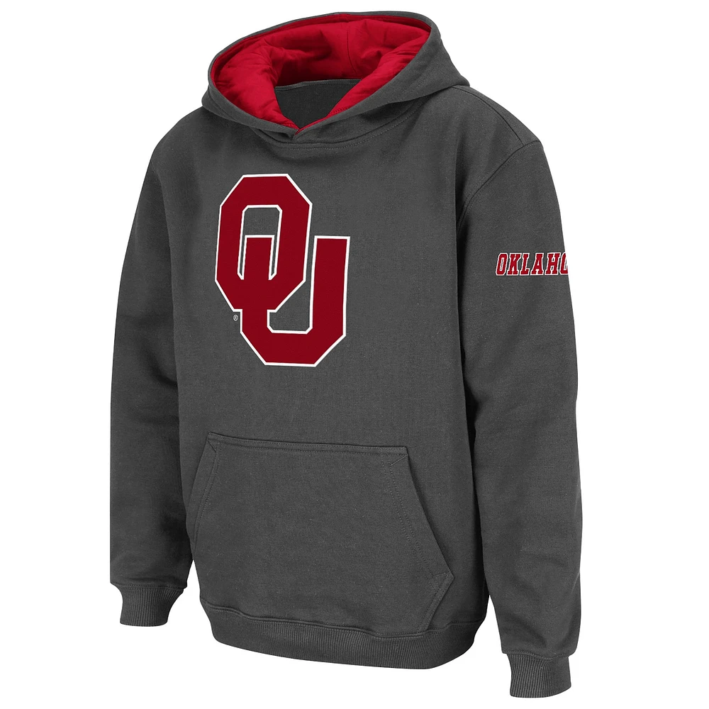 Sweat à capuche avec gros logo Oklahoma Sooners de stade athlétique pour jeunes