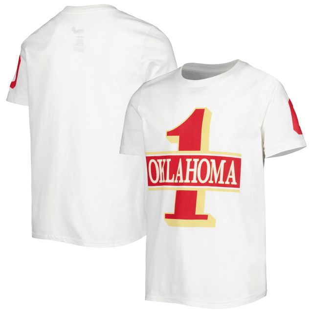 T-shirt blanc pour jeune Oklahoma Sooners Fan