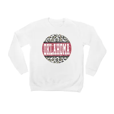 Men's Champion Crimson Oklahoma Sooners Alumni Logo Stack T-Shirt