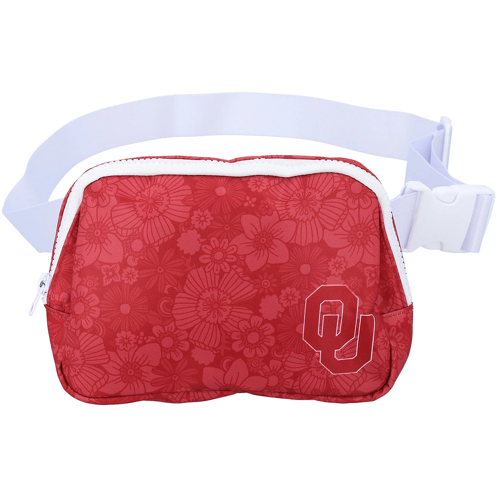 ZooZatz Oklahoma Sooners Floral Print Fanny Pack