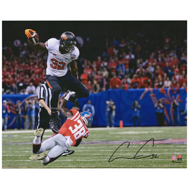 Chris Carson Seattle Seahawks Framed Autographed 20 x 24 Skyline Series  In Focus Photograph