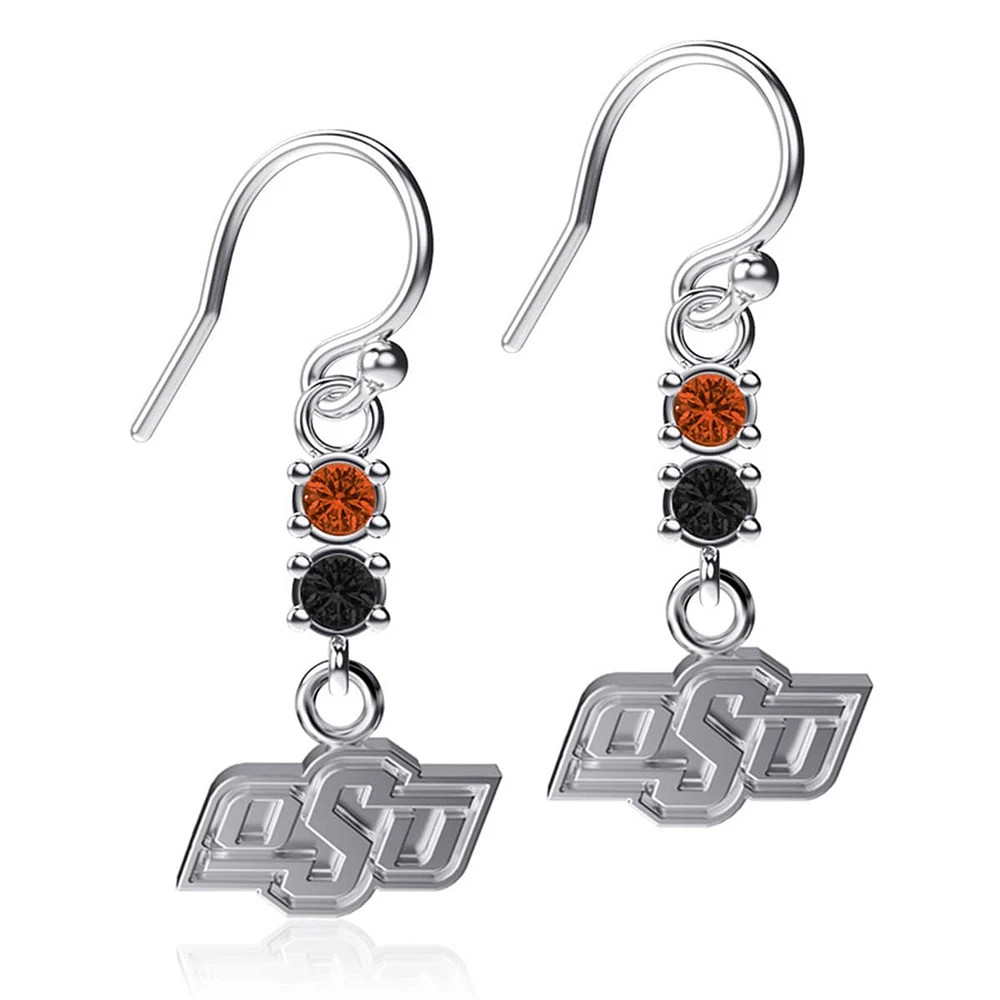 Dayna Designs Oklahoma State Cowboys Dangle Crystal Earrings