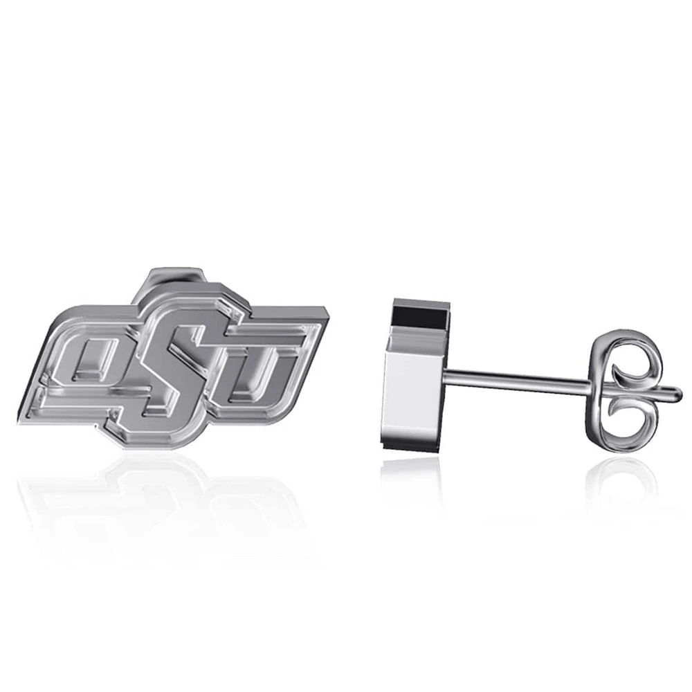 Dayna Designs Oklahoma State Cowboys Team Logo Silver Post Earrings