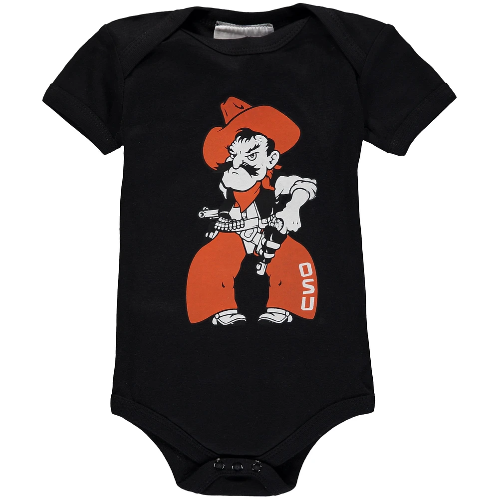 Body noir à gros logo Oklahoma State Cowboys pour bébé