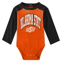 Ensemble body et pantalon à manches longues pour bébé Orange Oklahoma State Cowboys Rookie Of The Year