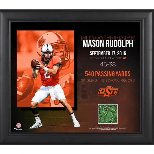 Chuba Hubbard Oklahoma State Cowboys Framed 15 x 17 with Game-Used Turf  from Boone Pickens Stadium