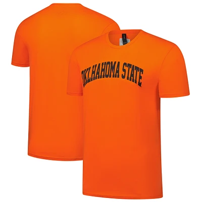 T-shirt arqué orange fanatiques pour hommes des Cowboys de l'Oklahoma State
