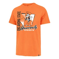Men's '47 Orange Oklahoma State Cowboys Side Arm Franklin T-Shirt
