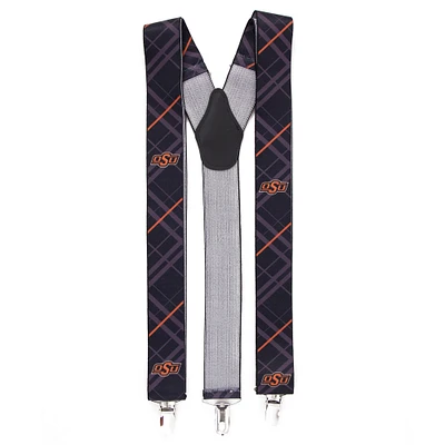 Men's Black Oklahoma State Cowboys Suspenders