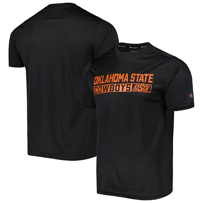 T-shirt Champion Oklahoma State Cowboys Impact Knockout noir pour homme